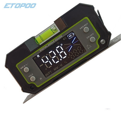 LinkMejor Bluetooth Digital Level Inclinometer LCD Dual-axis Electronic Protractor Angle Triangle Ruler Meter Measurment Gauge Finder