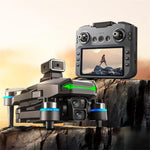LinkMejor SG601 PRO GPS 5G WiFi FPV with 5.9inch LCD Screen Controller 720P HD Dual Camera Servo Gimbal 360° Obstacle Avoidance Brushless Foldable RC Drone Quadcopter RTF