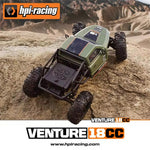 LinkMejor  Venture18 CC Flux RTR 1/18 2.4G 4WD Mini Brushless RC Car LCG Competition Aluminum Chassis Differential Lock Straight Axles Rock Crawler Off-Road Climbing Truck Vehicles Models Metal Gears Oil Shocks Toys