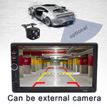 7018B Car Radio 7 Inch 2Din FM Modulator Stereo Receiver Support RearView Camera Audio Player Bluetooth Mirror Link MP5