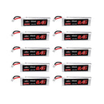 10Pcs URUAV 3.8V 450mAh 50/100C 1S HV 4.35V Lipo Battery PH2.0 for Emax Tinyhawk Happymodel Snapper7