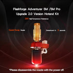 Latest Upgraded Hotend Kit for Flashforge Adventurer 5M/5M Pro Hotend AD5M Nozzle Kit Ceramic Heating Block & Hard Steel Nozzle