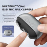 Mini 2-in-1 Electric Nail Clipper Trimmer Polisher Auto LED Light With Nail Dust Collect Portable Rechargeable Automatic Nail Clipper