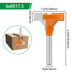 T-Shape Router Bit Alloy Steel Woodworking Chamfer Milling Cutter Multiple Sizes for Wood MDF Plastic