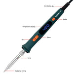 120W Digital Soldering Iron 907 Model Electric Tool Dual Calibration Temperature Range 200-600°C Ceramic Heating Core Quick Heat Up EU Plug
