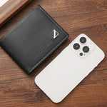 Men Short Wallet Business Casual Soft Leather Wallet Classic Retro Horizontal Wallet Large Capacity Fashion Purse With Card Slot