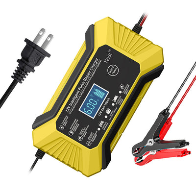 12v Car Battery Charger Full Automatic Stop Nine-Stage Intelligent Pulse Repair Lead-Acid Battery Charger