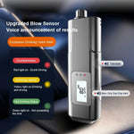 Rechargeable Digital Breathalyzer Non-Contact Alcohol Tester with LED Display Portable Analyzer with Window Breaker & Seatbelt Cutter