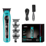 LinkMejor V299 Professional Hair Trimmer 2000mAh Lithium Battery Ceramic Blade USB Rechargeable 5 Speed Level LED Display Electric Hair Clipper for Men