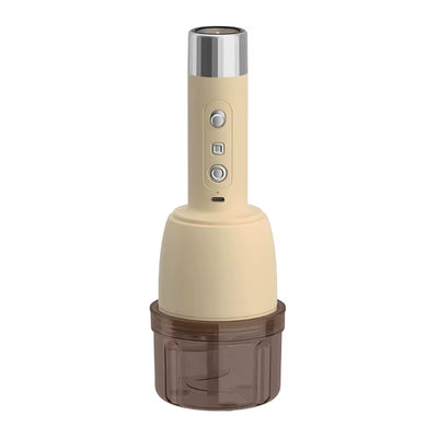 Comfook 2-in-1 Electric Electric Vacuum Meat Mincer Cordless Food Processor with 6-Blade Mincer, USB Rechargeable Vacuum Pump for Bags and Containers
