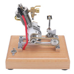 LinkMejor H09 Mini Hoglet CNC Single Cylinder 4-Stroke Gasoline Engine with Kick Starter for Motorcycles