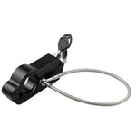 LinkMejor Motorcycle Handlebar Helmet Lock Aluminum Alloy Anti Theft Lock with Stainless Steel Cable Brake Lever Safety Lock for Street Motor Scooters