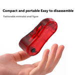 LinkMejor High Brightness Mini Bicycle Taillight 150mAH USB Charging Waterproof 3 Modes Bike Rear Light for Night Riding Safety Warning