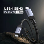 LinkMejor High-Speed USB C Cable 240W Power Delivery USB4 Charging Cord for Laptops and Mobile Devices