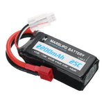 LinkMejor 7.6V 2200mAh 25C 2S Lipo Battery T Plug with XT60 Adapter for RC Model Toys