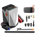 6000A Peak Car Jump Starter with Air Blower 24000mAh Emergency Starting Inflator Air Pump Suction Blower GF-01 Portable Power Bank All-in-one Machine Digital Display LED Multifunctional