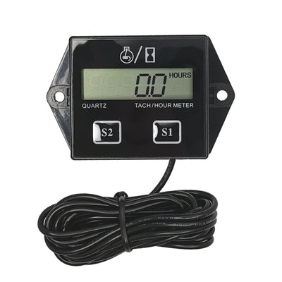 Digital Tachometer Engine Tach Hour Meter Tachometer Gauge Engine RPM LCD Display For Car Motorcycle Stroke Engine Boat ATV Motocycle