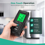 LinkMejor RT-100S 3 in 1 EMF Meter Electric Magnetic RF Fields Detector Instant Readings Color-Coded Display with Triple Alerts Energy Efficient and Portable