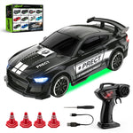 LinkMejor E90-E94 RTR 1/64 2.4G 4WD Mini Drift RC Car Desktop Race LED Light Two Speed Full Scale Remote Control High Speed On-Road Racing Miniature Vehicle Model Boys Gifts Toys