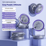 Foldable Wall-mounted Fan with Night Light 360° Rotational Airflow Desktop Electric Fan 5 Wind Speed Adjustable Air Circulation Fan for Dormitory Office