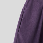 LinkMejor Mens Textured Comfortable Straight Leg Pant Solid Color Casual Wide Legged Pants Male S-5XL