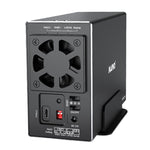 MAIWO 3.5'' HDD SATA RAID Storage Enclosure 5Gbps/10Gbps Dual Bay Hard Drive Docking Station to USB3.1 Type-C Gen2 with 4 Raid