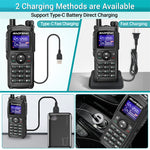 LinkMejor UV-28 PRO MAX High Power Walkie Talkie AM/FM Multi-band 999CH NOAA Wireless Copy Frequency EU Plug Type-C Charge Two Way Ham Radio with LED Flashlight