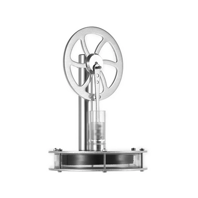 LinkMejor QX-DWCL-01 Low Temperature Hot Air Stirling Engine Kit Steam Heat Education Model Physics Experiment Science Discovery Toys Toy Fully Assembled