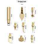 Toaiot Heat Insert Nut Iron Tip Hot Melt Heat Set Insert Tool Soldering Iron Tip 3D Printing Modify Finishing Brass Thread Embed