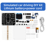 Simulated Car Driving DIY Kit 5V DC Electronic Control Training Circuit Board With Lithium Battery