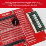 HMT-BT07 Laptop Memory Tester DDR3/DDR4/DDR5 3-In-1 LED Indicator Board Micro-USB 145x125mm 75.5g PCB/Open/Short Check