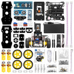 LinkMejor ESP32 CAM Automation Smart Robot Car Kit Ultrasonic Obstacle Avoidance Face Recognition for Arduino IDE Keil5 Programming