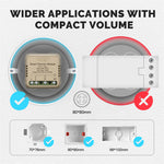 LinkMejor Tuya WiFi Intelligent Dimmer Switch Module Portable Home Automation DIY Switch Compatible with Alexa Google Assistant