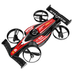 LinkMejor YL61 2-IN-1 Land Air Flying Racing Drift Car Altitude Hold Mode Tumbling Stunts 2.4G Remote Control Toys Kids Gifts RC Drone Quadcopter RTF