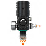 [US Direct] SMACO S400Plus 1L Scuba Diving Tank Set Oxygen Diving Cylinder Equipment Air Cylinder Underwater Diving Kit Black