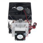 12V 10A Two-tube Cooler Semiconductor Refrigeration Cooling System DIY Kit for Mini Air Conditioner with Power Supply