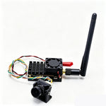 LinkMejor 5.8GHz 48CH 3W Adjustable Power VTX FPV Transmitter with MINI B19 1500TVL FPV Camera 2.1mm Lens for FPV Racing Drones