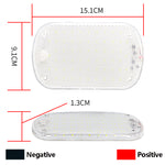 60LED Car Interior Light Bright Transparent Shell Cargo Lighting Cabin Lamp for 12-85V Car Trucks RVs