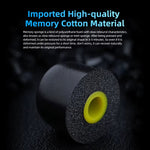 KZ FT01 Memory Cotton Ear-Tips Ear Plugs Earphones In Ear Monitor Wired Headphones Noise Isolating Ear Pads Headset