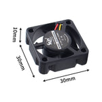 Toaiot K1/K1 Max Hot End Fan 3010 Dual Ball 24V 13000 RPM Quiet Cooling 3D Printer Accessory High-Speed Performance