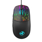 LinkMejor S100 Wired Gaming Mouse 3600DPI RGB Backlit 6 Keys Ergonomic Matte Gaming Mice for PC Laptop Computer