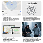 LinkMejor RT1W Mini GPS Tracker System FindMy App Air Tag Key Bluetooth 5.1 Sound Guidance Anti-Theft Remote Tracker Child Pet Finder