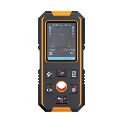 LinkMejor NF-513S Wall Metal Detector Laser Distance Meter 40m Depth Measurement Multifunctional Tool AC Wire Pipe Wood probe IP54 Compact Design