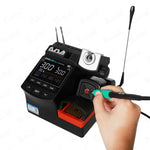 LinkMejor A9 Plus Soldering Station 120W Temperature Control 100°C-450°C Anti Splash Cleaner 4 Segment Storage 245 Tips