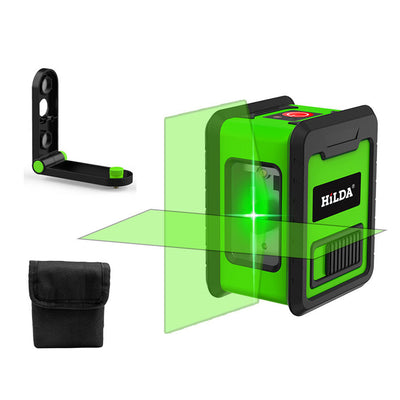 LinkMejor 2 Lines Green Laser Levels Mini Self Leveling 360° Horizontal Vertical Cross High-precision Gadgets for Carpet Hardwood Floor