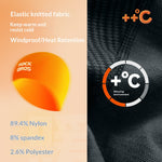 LinkMejor Knit Cycling Hat Windproof Moisture Wicking Elastic Lightweight Warm Helmet Liner Cap for Outdoor Sports