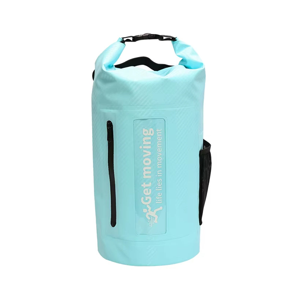 WaveRite 10L/20L Carbon Fiber Waterproof Dry Bag Pack Sack Hand-Held Bucket Bag, Waterproof Bag, Beach Drifting Swimming Bag, Outdoor Backpack