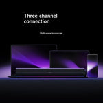 XIAOMI LinkMejor 20W Computer Speaker Wired bluetooth Soundbar with Side Multifunctional Knob Powerful Quad Drivers CGEC Certificated DSP Technology RGB Light Support USB AUX Playback USB Wired Desktop Soundbar