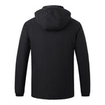 Winter Smart Heated Cotton Jacket For Men Warm Plus Velvet Thickened Down Cotton Jacket Heating USB Charging Outdoor Jacket