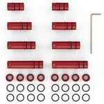 LinkMejor 8PCS Non-Slip Aluminum MFT Table Workbench Bench Dogs Bench Dog Clamps Workbench Positioning Planing Stops